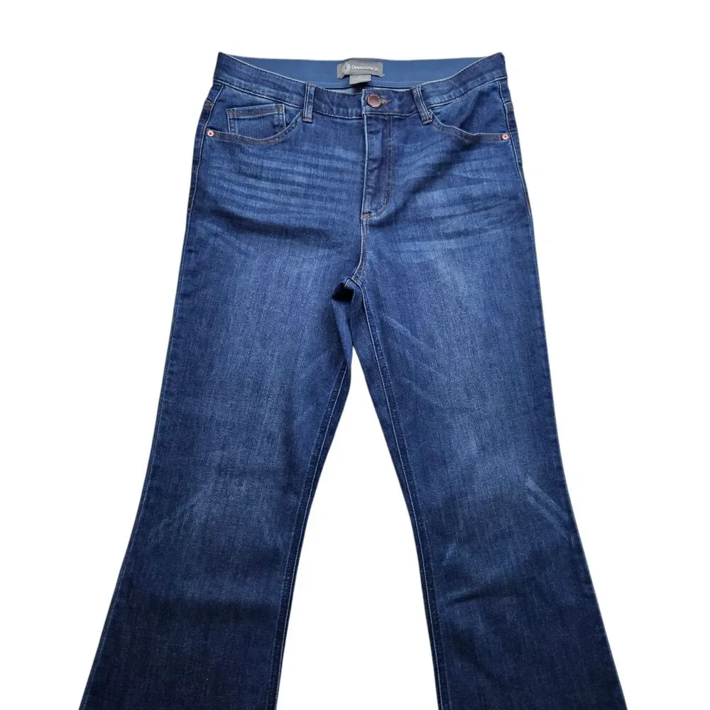 Democracy Ab Technology Fray Hem Itty Bitty More Bootcut Jeans Womens 10 - Picture 10 of 11